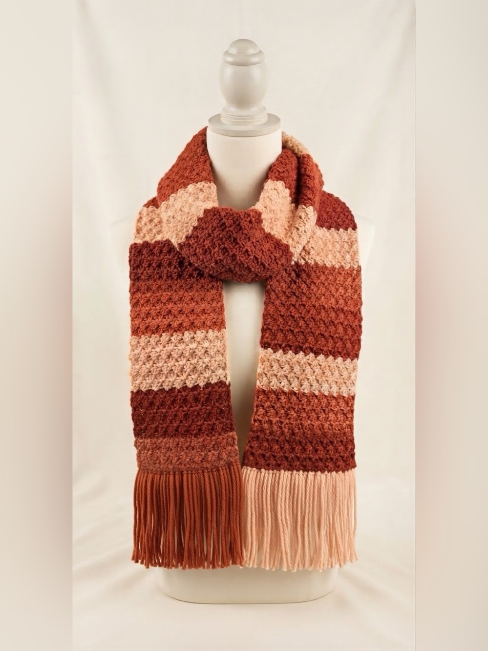 Handmade crocheted scarf